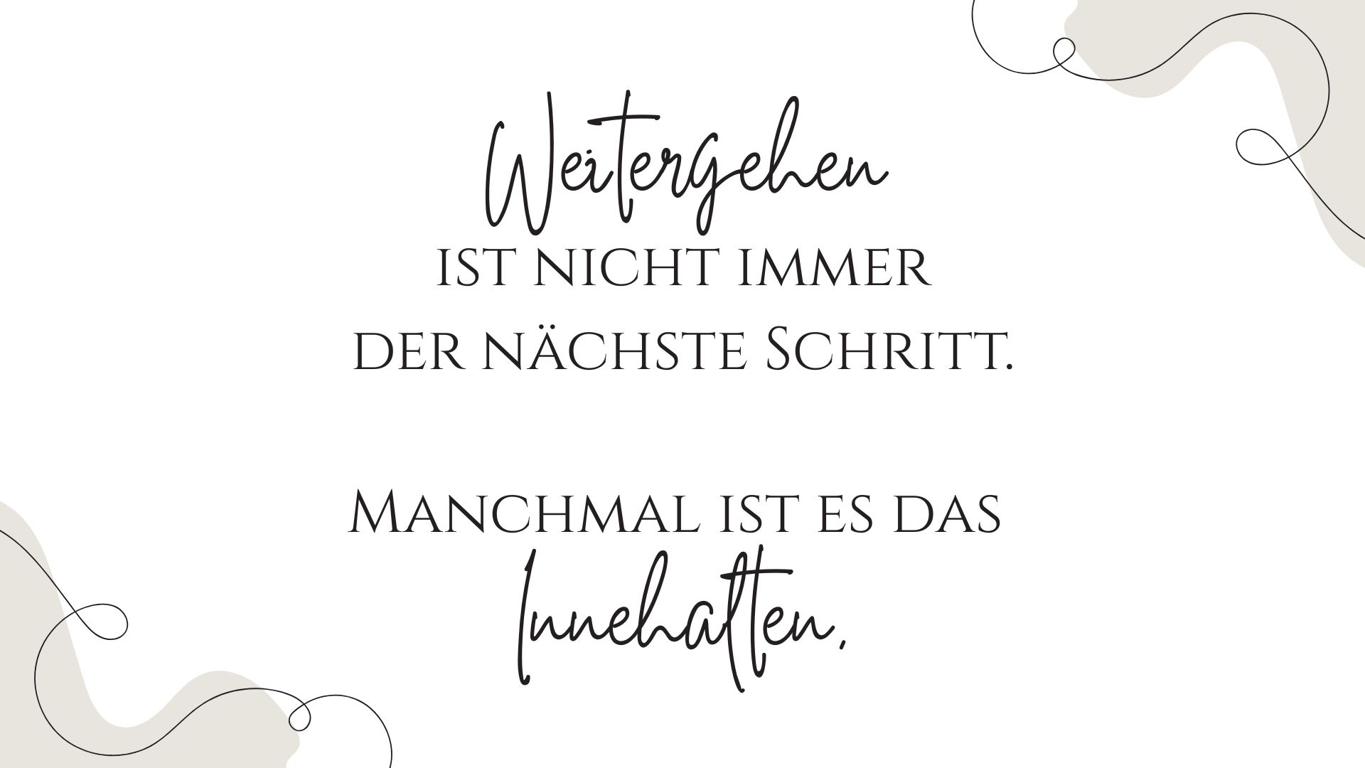 Warum wir schwierige Erfahrungen oft sofort relativieren und weshalb Innehalten deinem Nervensystem helfen kann, Dinge innerlich zu sortieren.